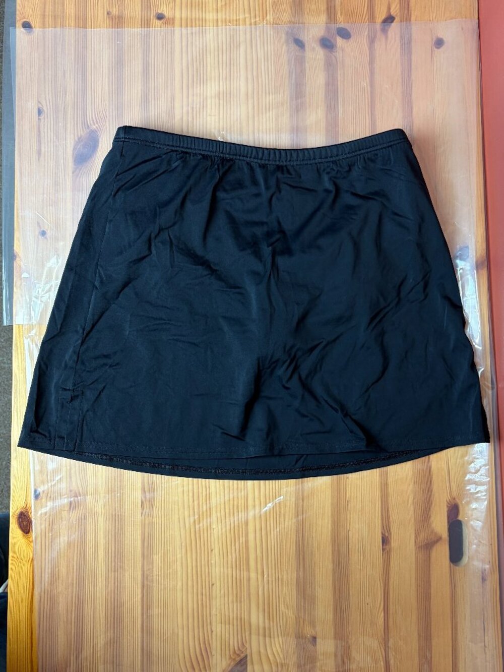 Lands End Swim Skirt/Swim Bottom Black Size 12